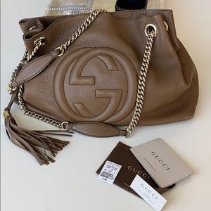 Gucci Soho Chain Leather Tote!